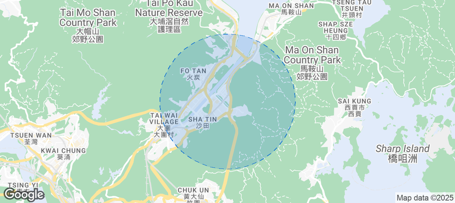 Sha Tin District Airbnb map